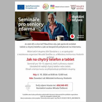 Seminář „Jak na chytrý telefon a tablet“